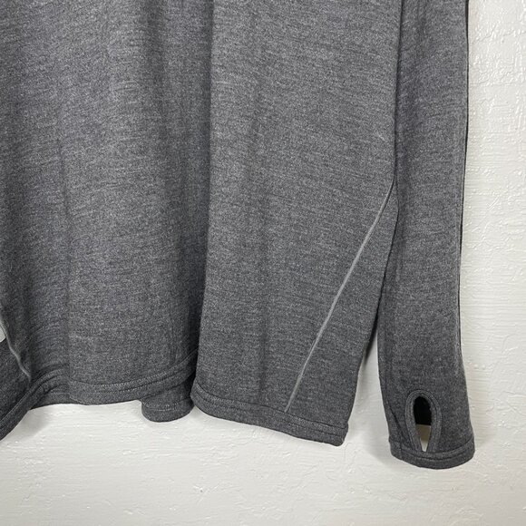 Icebreaker Men XL Dark Gray 320 1/4 Zip Sweater Merino Wool - Picture 2 of 11